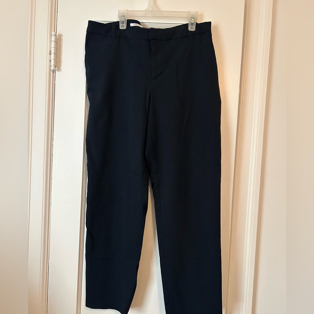 Charter Club Navy Straight Leg Dress Pants